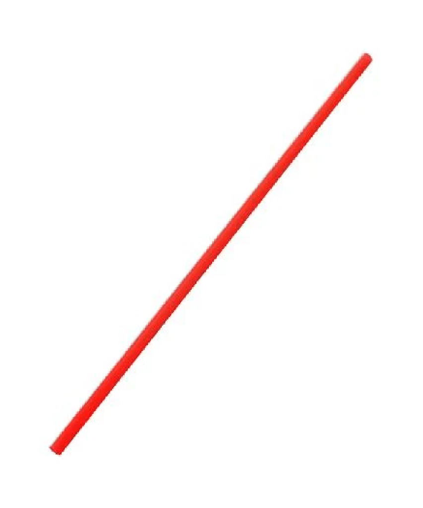 STIR STRAWS 5.25" RED 3mm KARAT - 10000/CASE