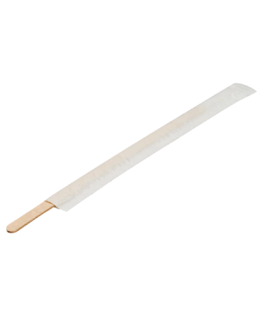 STIRRER 5.5" PAPER WRAPPED NATURAL WOODEN KARAT EARTH - 5000/CASE