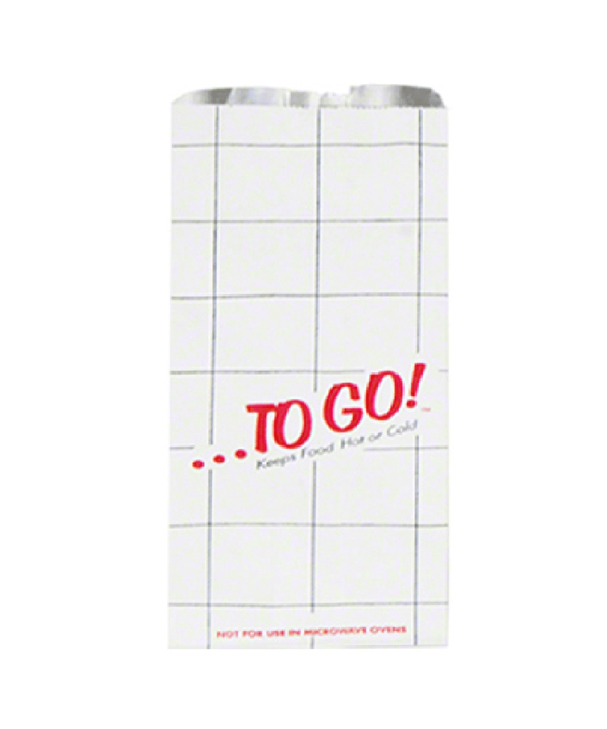 BAG FOIL INSULATED WHITE 1/2 GALLON ToGo! - 500/CASE