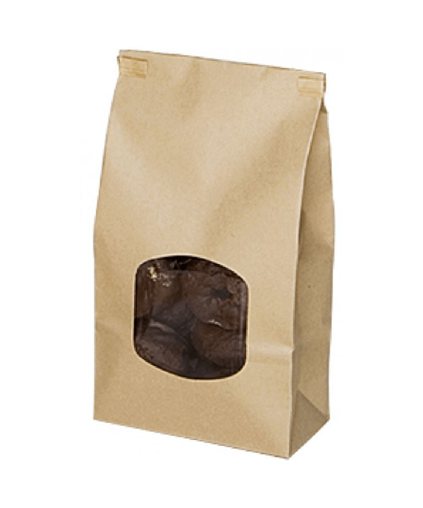 BAG PAPER BAKERY STAND-UP NATURAL 1lb 4.75"x2.5 "x 9.5" RECYCLABLE - 1000/CASE