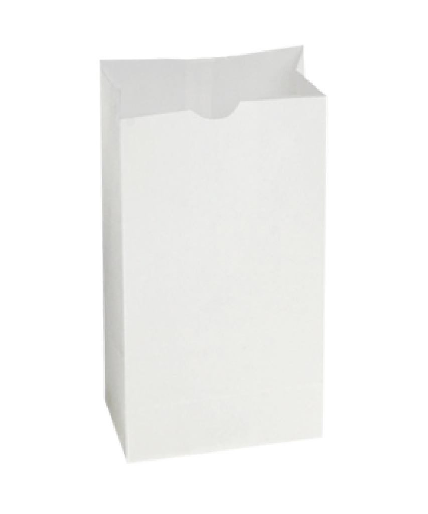 BAG PAPER BAKERY 8lb WHITE SOS Dubl Wax® RECYCLABLE - 1000/CASE