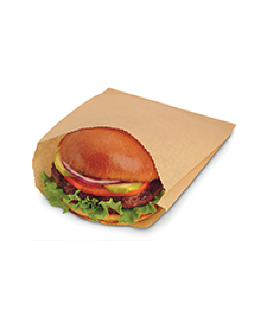 BAG PAPER GREASE RESISTANT SANDWICH 6.5"x1"x8" EcoCraft® NK25l - 2000/CASE