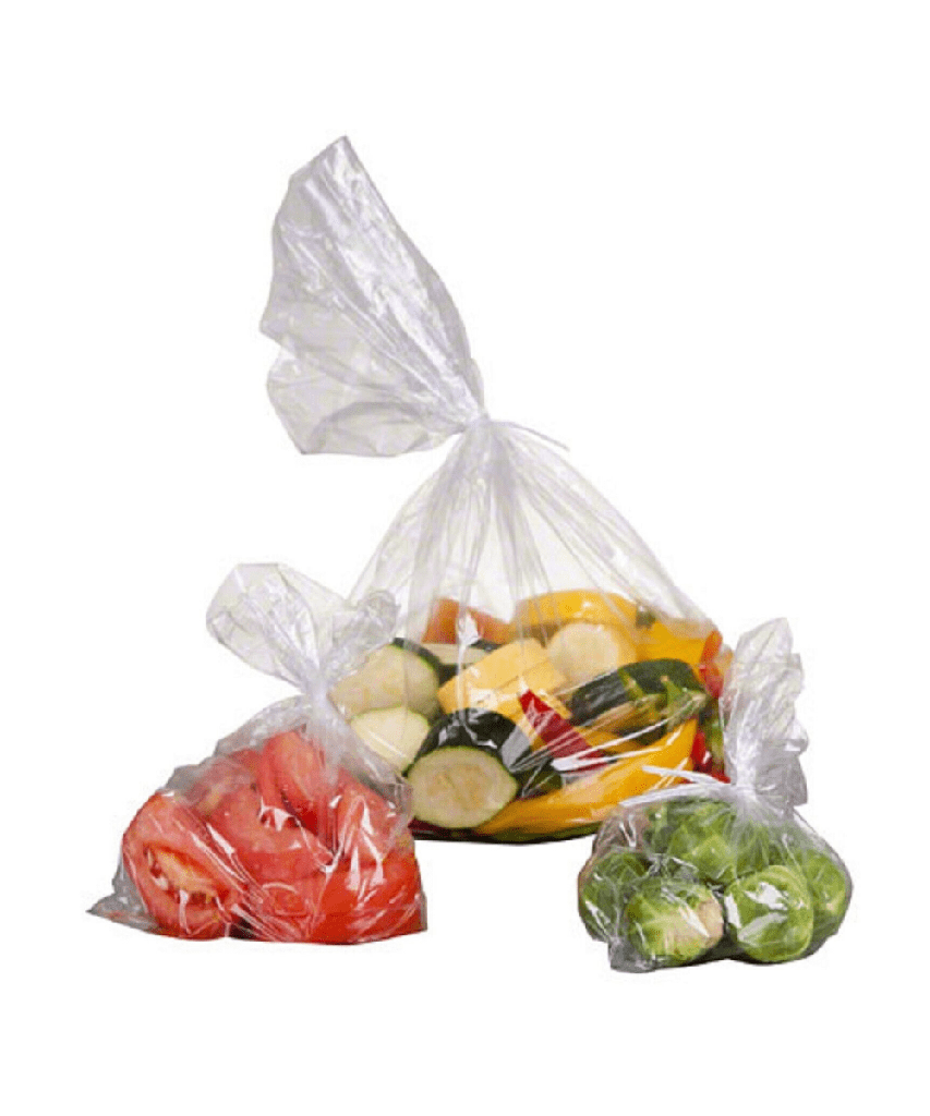 BAG PLASTIC LLDPE UTILITY SIDE GUSSET 8"X4"X18" - 1000/CASE