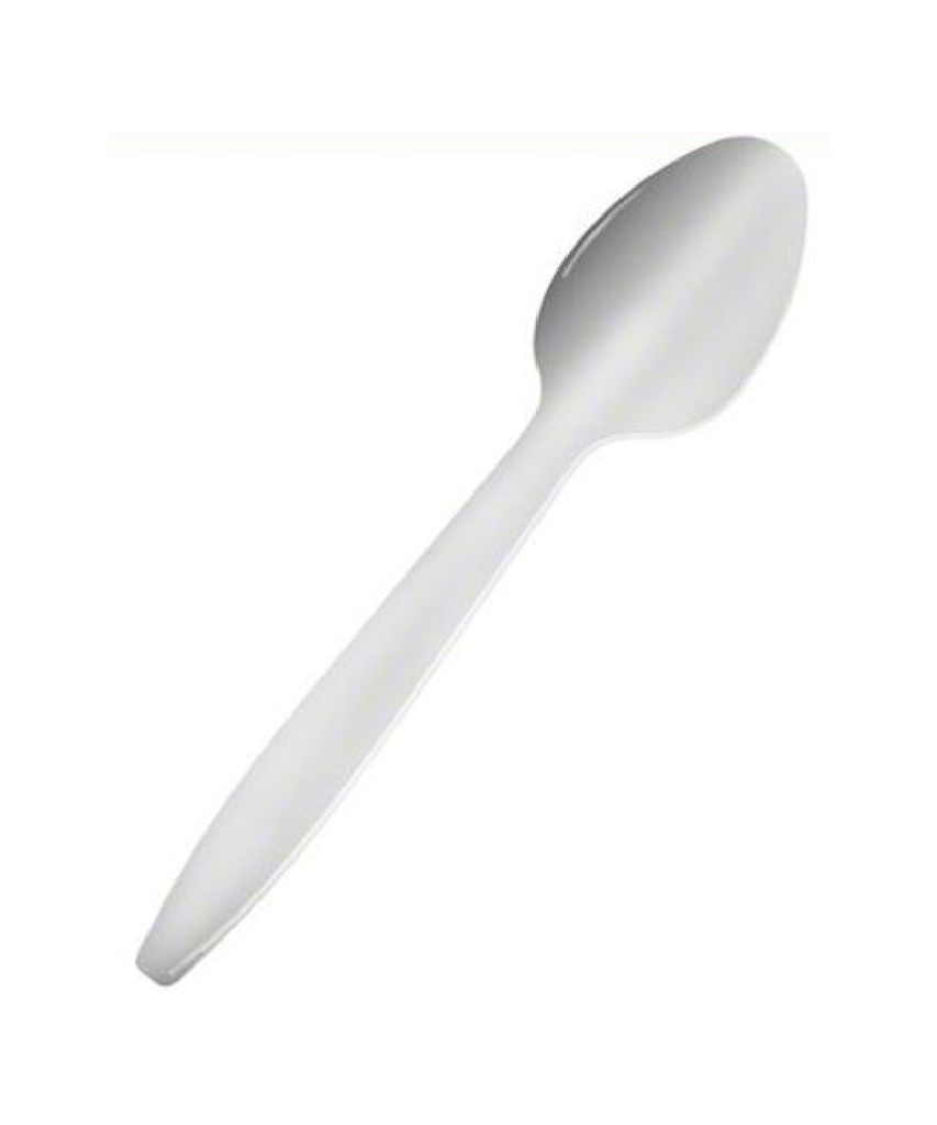 SPOON 10.25" CLEAR PLASTIC FOR SERVING FOOD / CATERING UTENSILS - 144/CASE