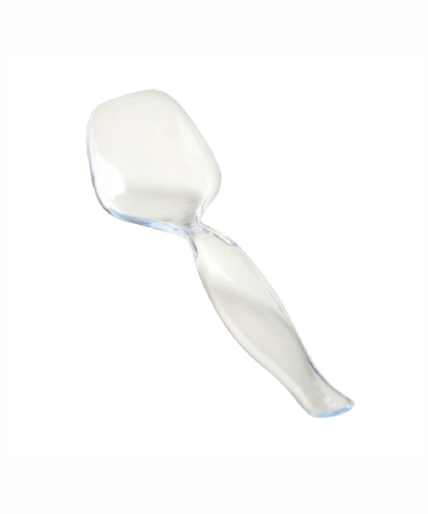 SPOON 8.5" CLEAR PLASTIC FOR SERVING FOOD / CATERING UTENSILS - 144/CASE