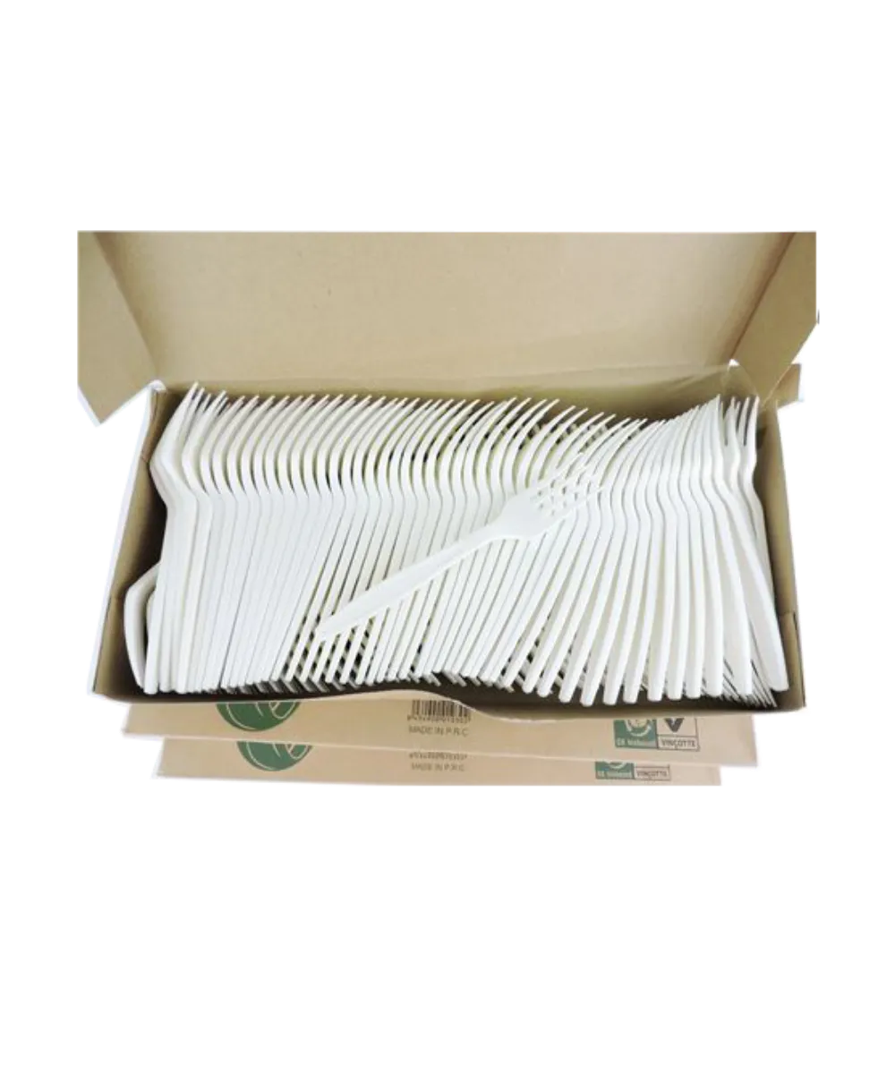 FORK NATURAL BIO MATERIAL CORN / COMPOSTABLE - 1000/CASE