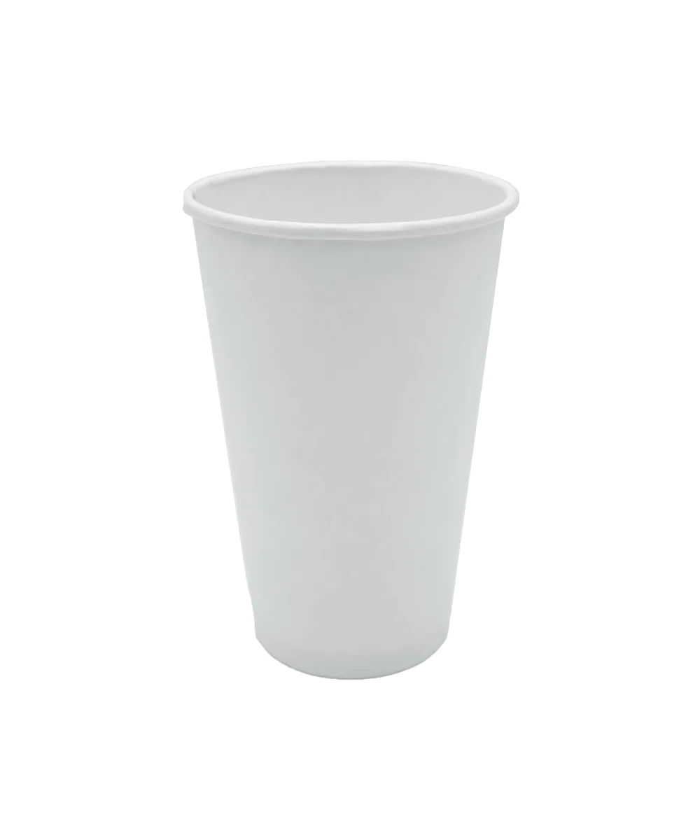 CUP 16oz PAPER WHITE ROUND HOT BEVERAGE  - 1000/CASE