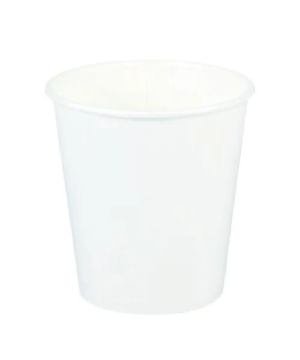 CUP 10oz WHITE PAPER ROUND FOR HOT BEVERAGE SINGLE WALL - 1000/CASE