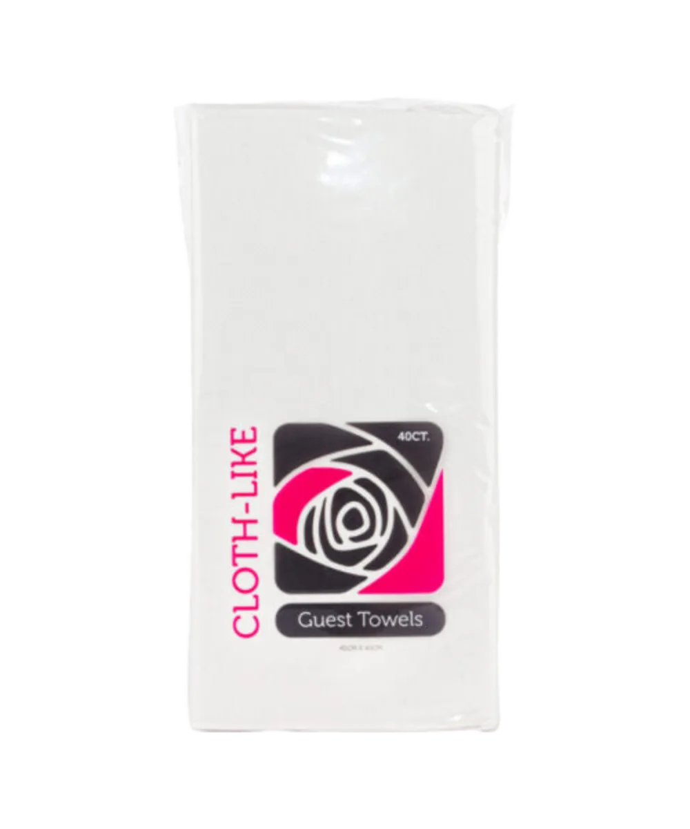 GUEST TOWELS CLOTH-LIKE PAPER 15.75"X15.75" WHITE - 960/CASE