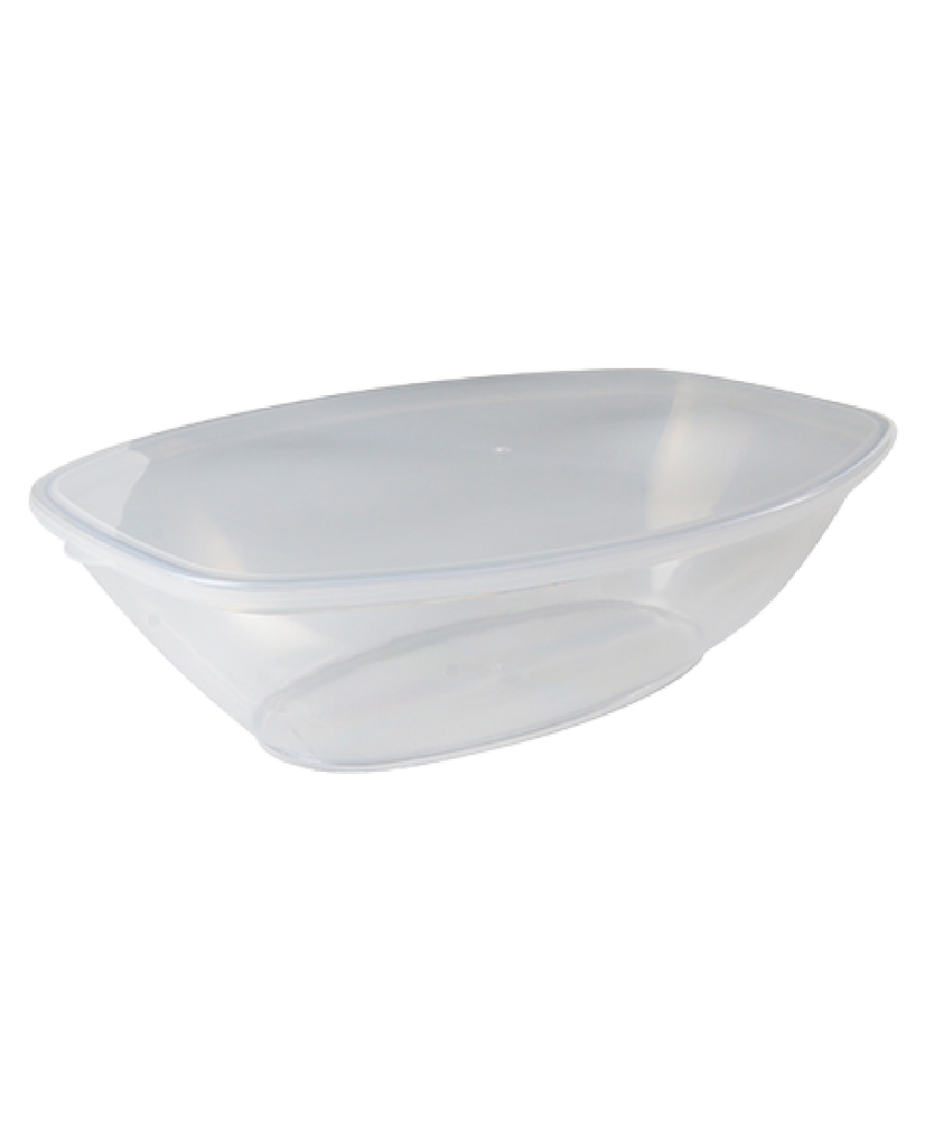 BOWL LID POPLYPROPOLENE 1/2 GALLON 64oz OVAL FOR LUAU BOWL PLATTER PLEASER - 50/CASE
