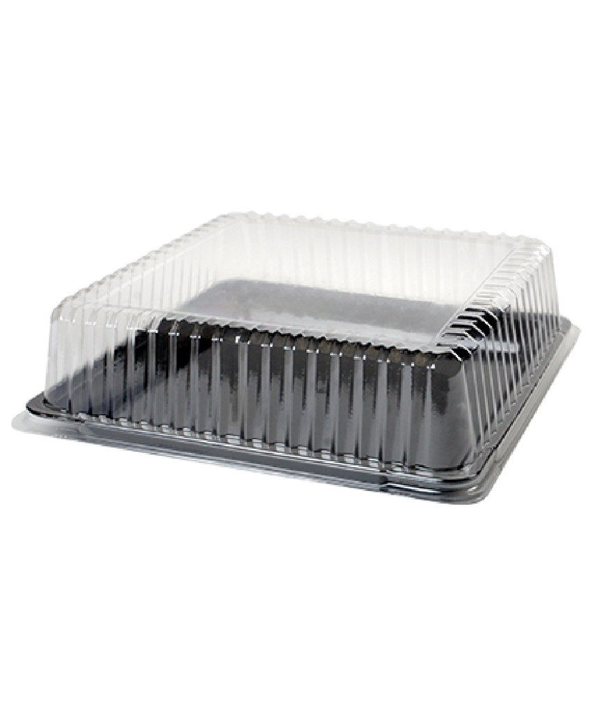 TRAY LID DOME PLASTIC 18" SQUARE CLEAR CATERWARE PLATTER PLEASERS - 40/CASE