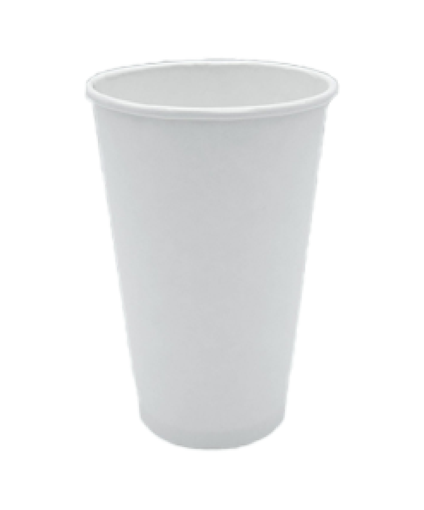 CUP 8oz WHITE PAPER ROUND FOR HOT BEVERAGE - 1000/CASE