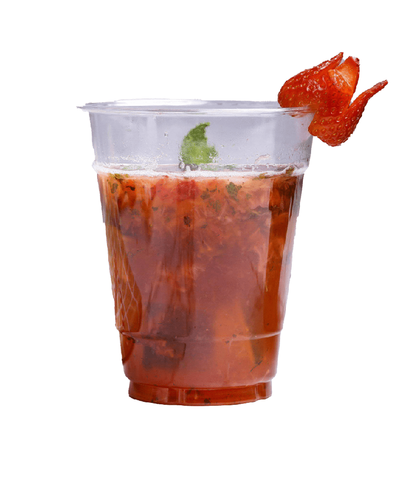 FOOD CATERING 16oz PET CLEAR PLASTIC ROUND CUP 98mm - 1000/CASE