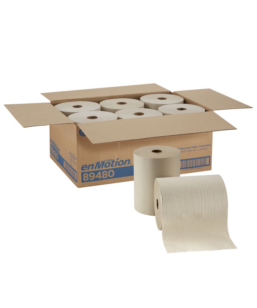 PAPER TOWEL ENMOTION® FLEX 10"x800' KRAFT ROLL GP PRO RECYCLED - 6/CASE
