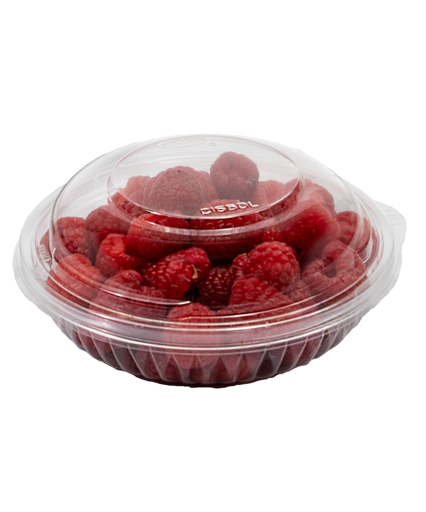 FOOD BOWL PLASTIC 8oz ROUND CLEAR w/DOME LID COMBO - 252/CASE