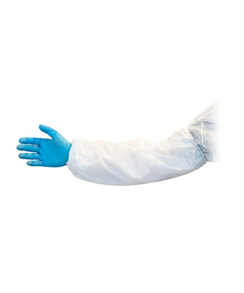SLEEVE COVER POLY 18" WHITE - 1000/CASE