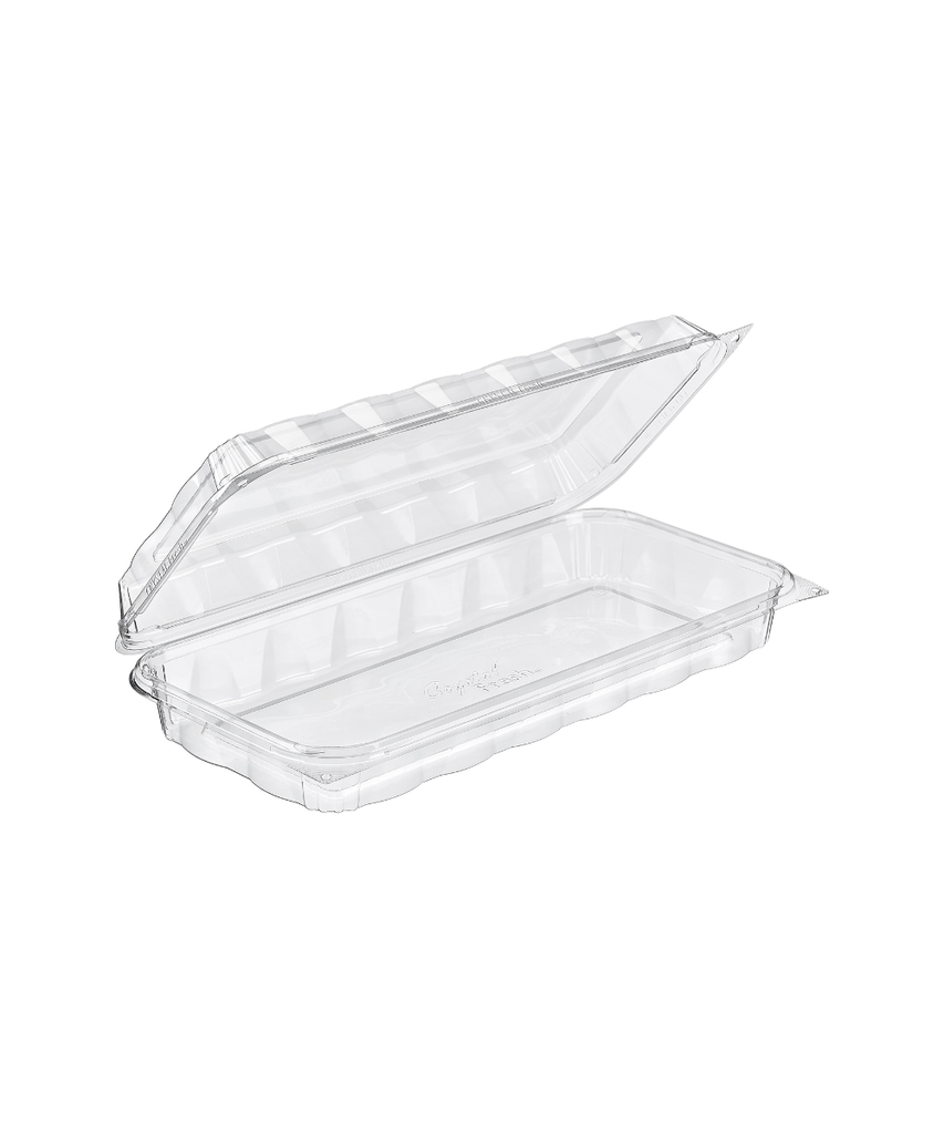 CRYSTALFRESH RECTANGULAR 13.75x6.75x2.26 SINGLE COMPARTMENT - 132/CASE