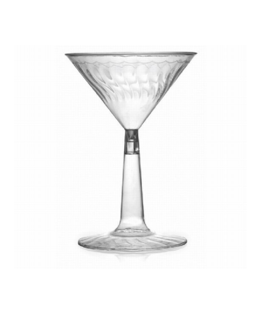 CUP PLASTIC 10oz ROUND CLEAR MARTINI - 24/CASE