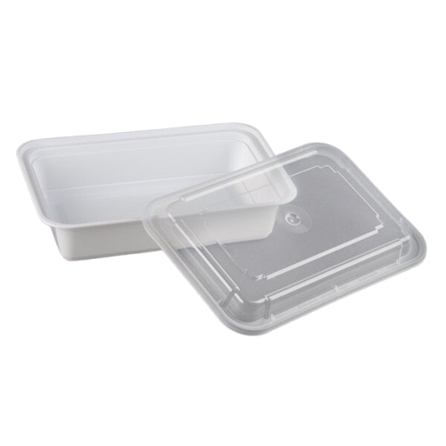 VENTED CLEAR PLASTIC LID RECTANGULAR FOR 28-38oz CONTAINER - 240/CASE