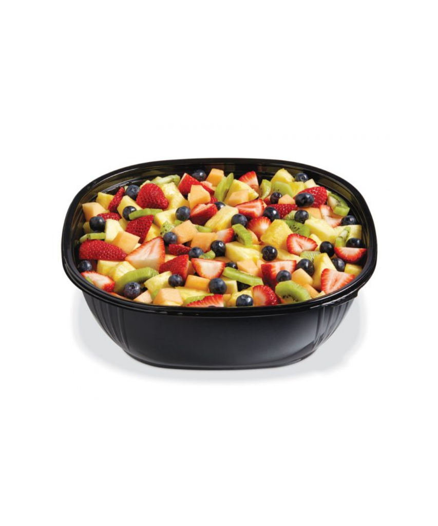 FOOD BOWL PLASTIC 160oz SQUARE BLACK - 50/CASE