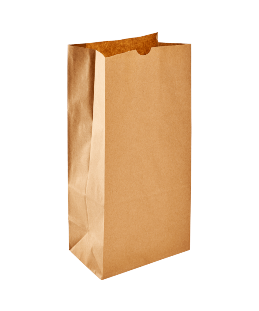 BAG PAPER 8# KRAFT 6 1/4"X3 5/8"X12 1/2" RECYCLABLE - 1000/CASE