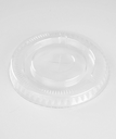 CUP LID 16oz 20oz 24oz CLEAR PET ROUND FLAT FOR COLD BEVERAGE 98mm RECYCLABLE - 1000/CASE 