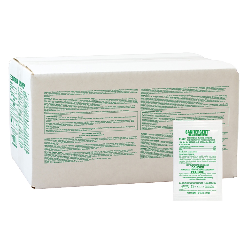 One Packs® Sanitergent™ Cleaner/Sanitizer