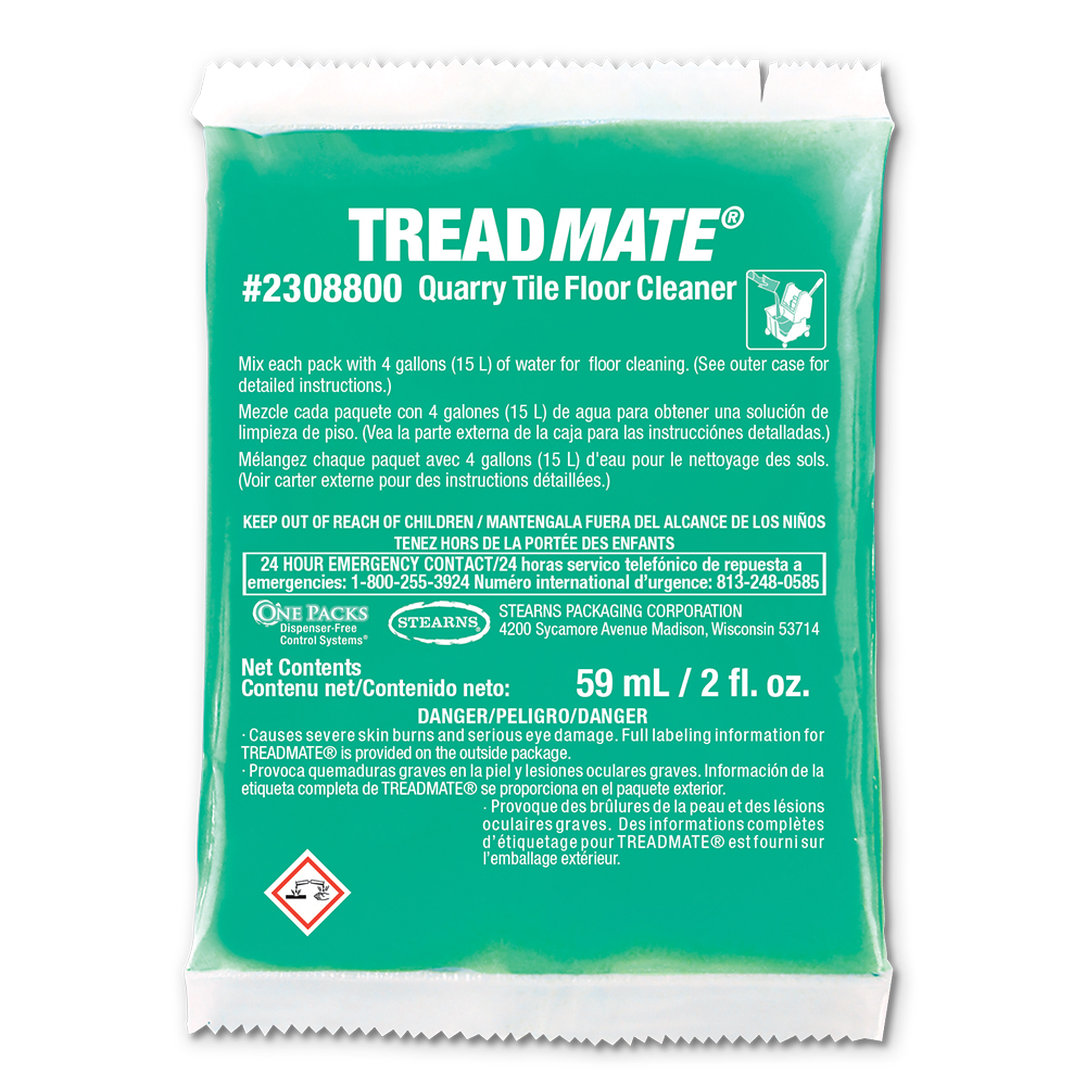 One Packs® TreadMate™ Quarry Tile Floor Cleaner