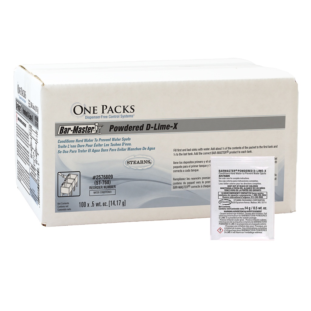 One Packs® Bar Master® Powdered D-Lime-X
