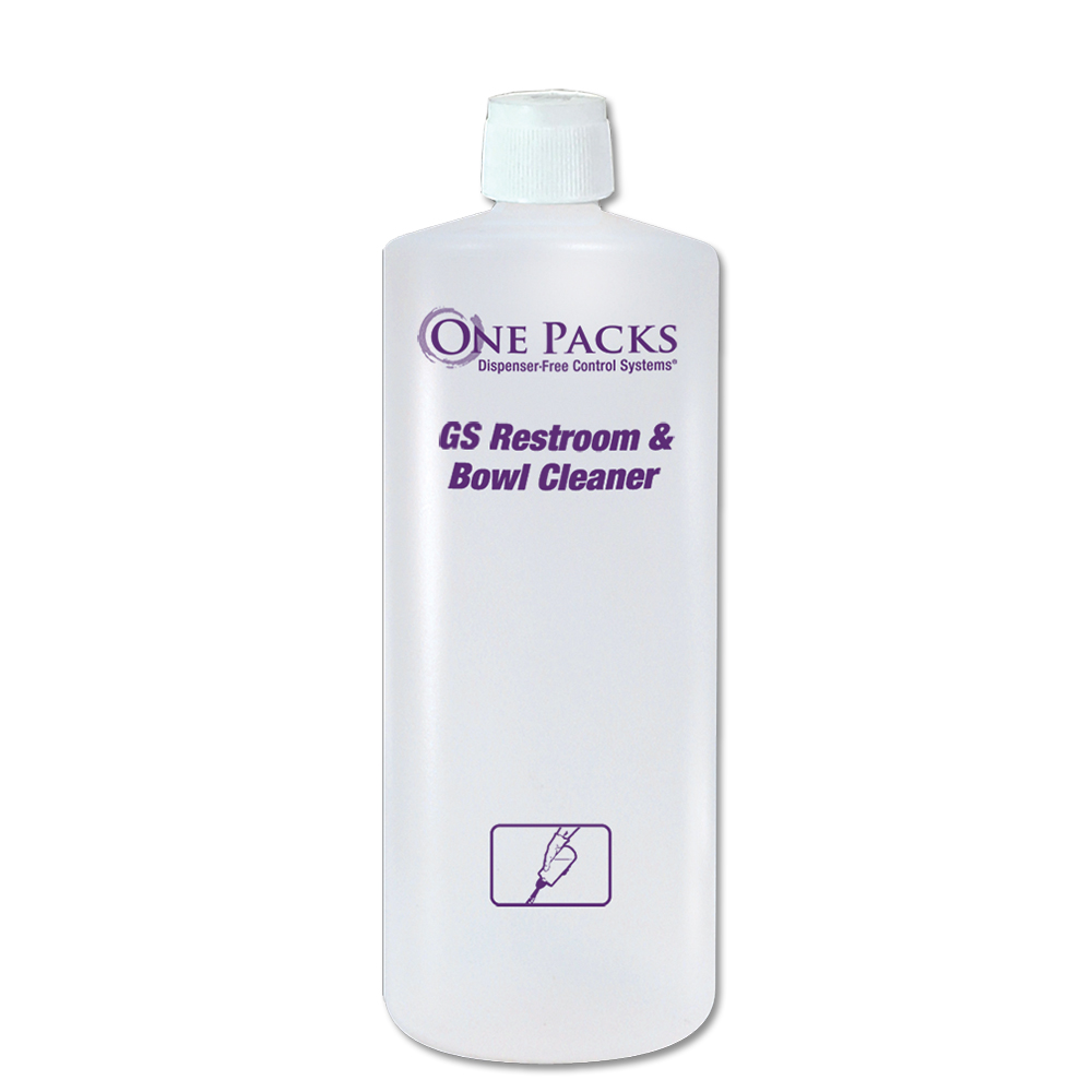 One Packs® GS Restroom & Bowl 32 oz. Bottle w/Spout Cap