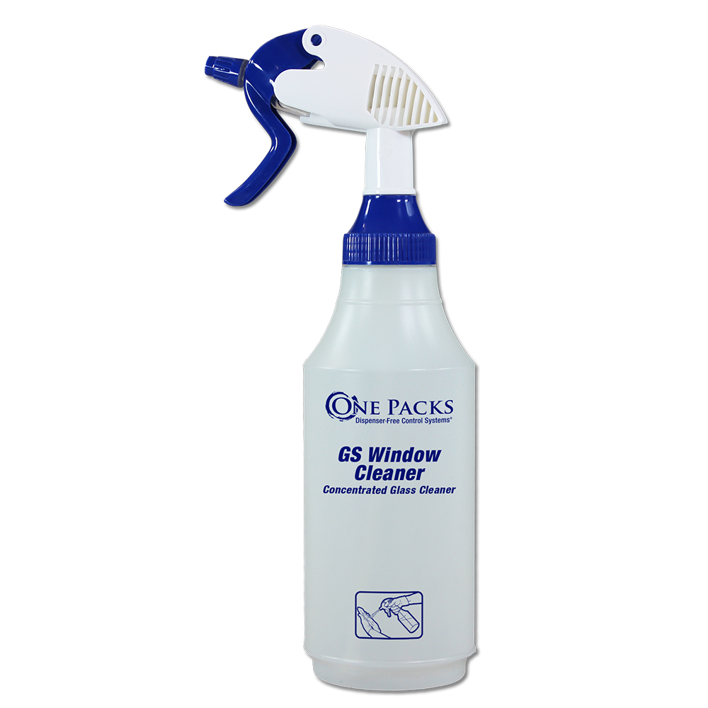 One Packs® GS Window Cleaner 32 oz. Spray Bottle