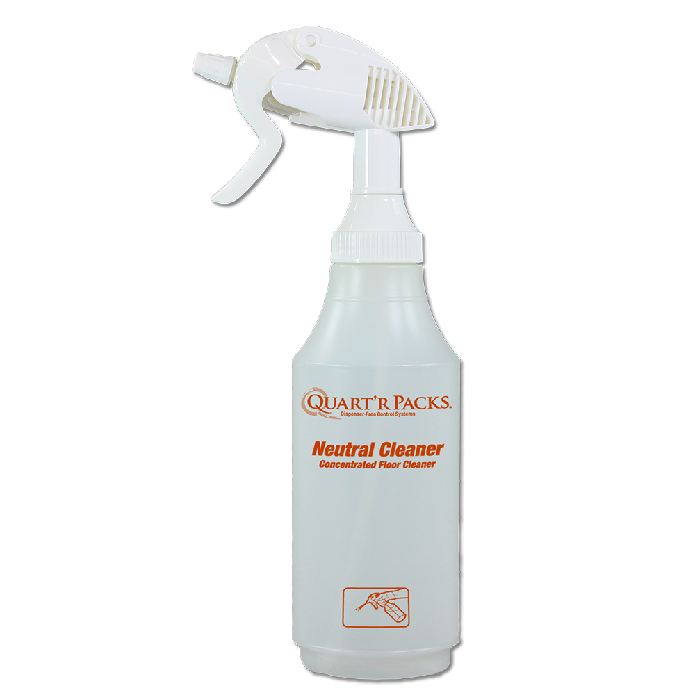 Quart’r Packs® Neutral Cleaner 32 oz. Spray Bottle