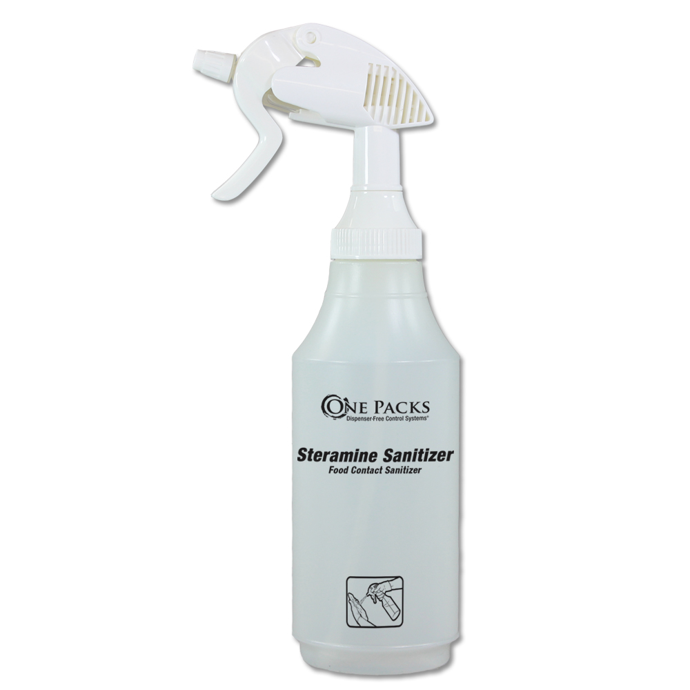 One Packs® Steramine® Sanitizer 32 oz. Spray Bottle