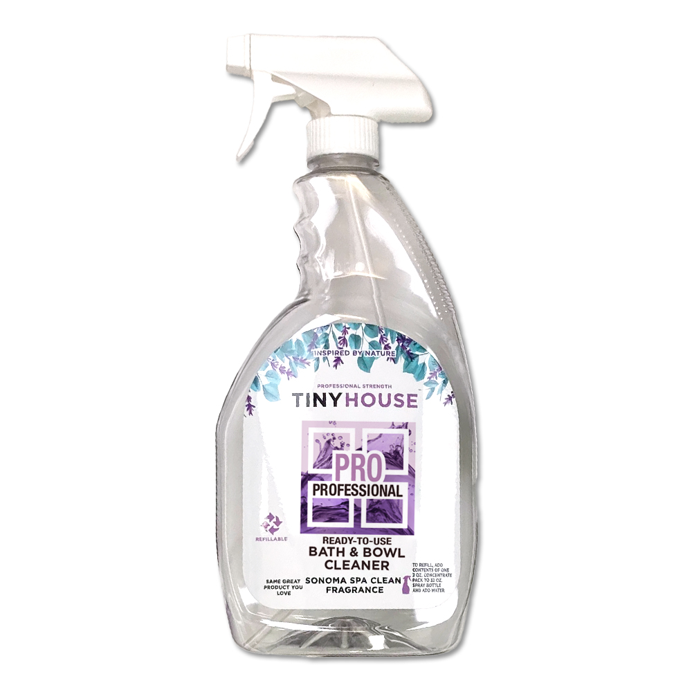 Tiny House® PRO Bath & Bowl 32 oz. Spray Bottles