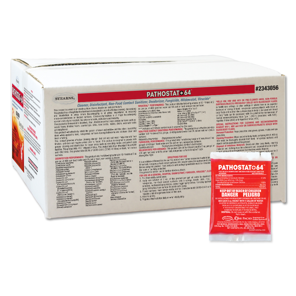 One Packs® Pathostat 64™ Disinfectant Cleaner