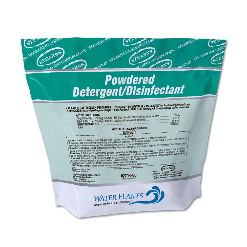 Water Flakes® Powdered Detergent/Disinfectant