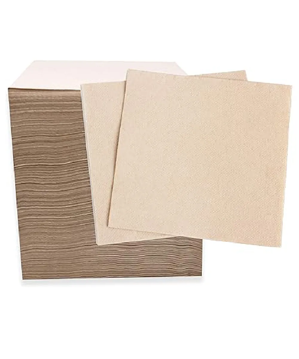 DISPENSER NAPKINS 2-PLY INTERFOLD BROWN 6.5"x8" - 6000/CASE