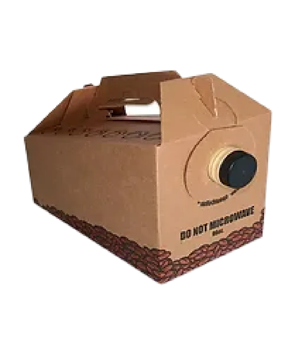 CARAFE 96oz PAPER BOARD INSULATED KRAFT HOT AND COLD BEVERAGE NON-CARBONATED RECYCLABLE - 25/CASE