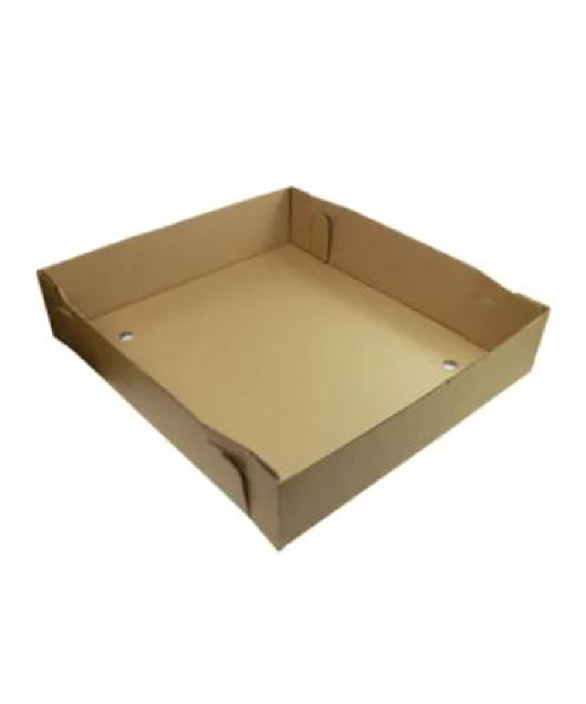 BOX LARGE PAPER BOARD KRAFT SQUARE TAKE-OUT & TO GO RECYCLABLE - 25/BDL