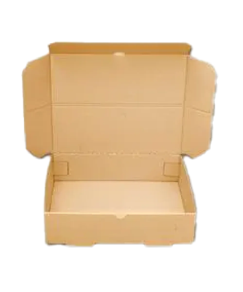 BOX HALF 12 7/8”X10 5/8”X3 ¼” PAPER BOARD KRAFT FITS HALF ALUM TRAY RECYLABLE - 50/BUNDLE