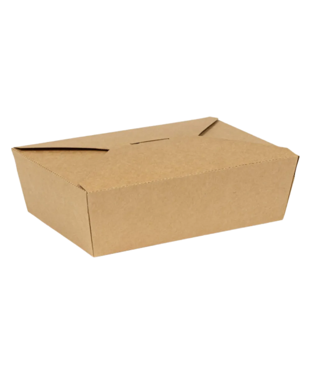 BOX #3 PAPER BOARD 56oz KRAFT 7.63"X5.38"X2.5" FLAP LID INNOBOX EDGE RECTANGULAR RECYCLABLE - 130/CASE