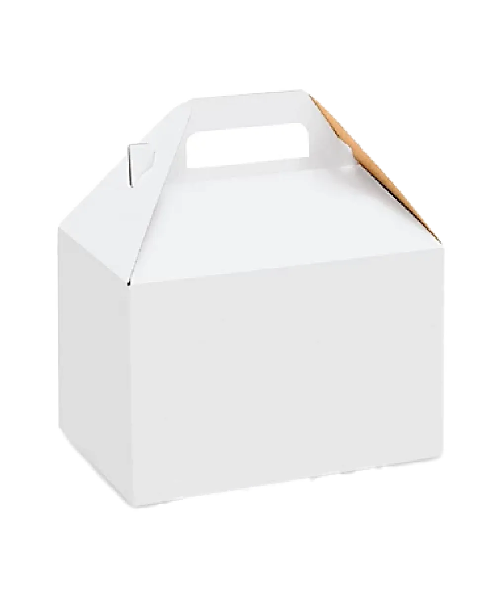 FOOD BARN BOX 9"X7"X5" PAPER BOARD WHITE RECTANGULAR - 125/CASE