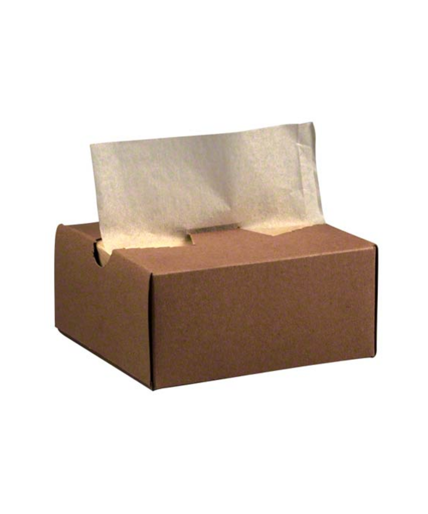 DRY WAXED 8"x10 3/4" PAPER 500 INTERFOLDED KRAFT MICROWAVABLE ECOCRAFT DELICATESSEN SHEETS A DISPENSER BOX - 6000/CASE