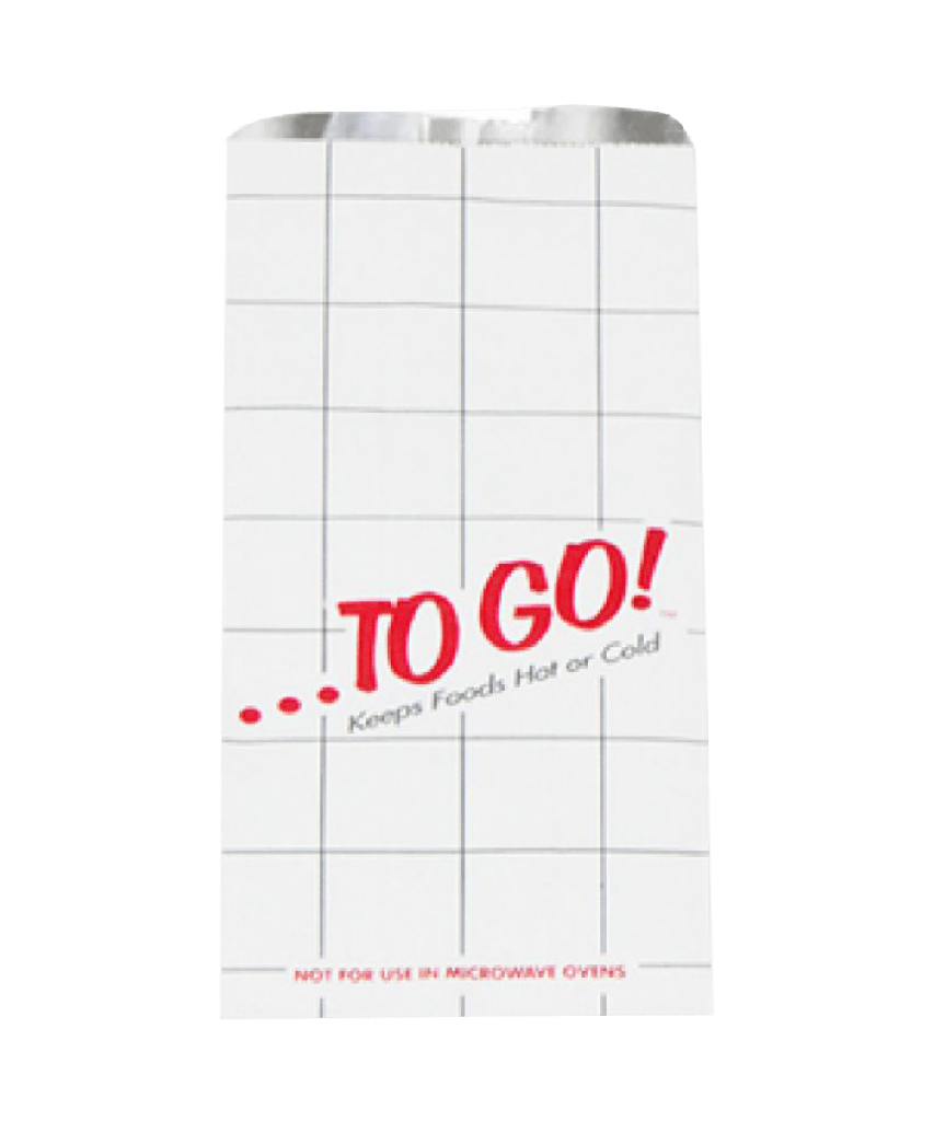 BAG FOIL INSULATED WHITE 1/2 GALLON DELI AND SANDWICH ToGo! - 1000/CASE