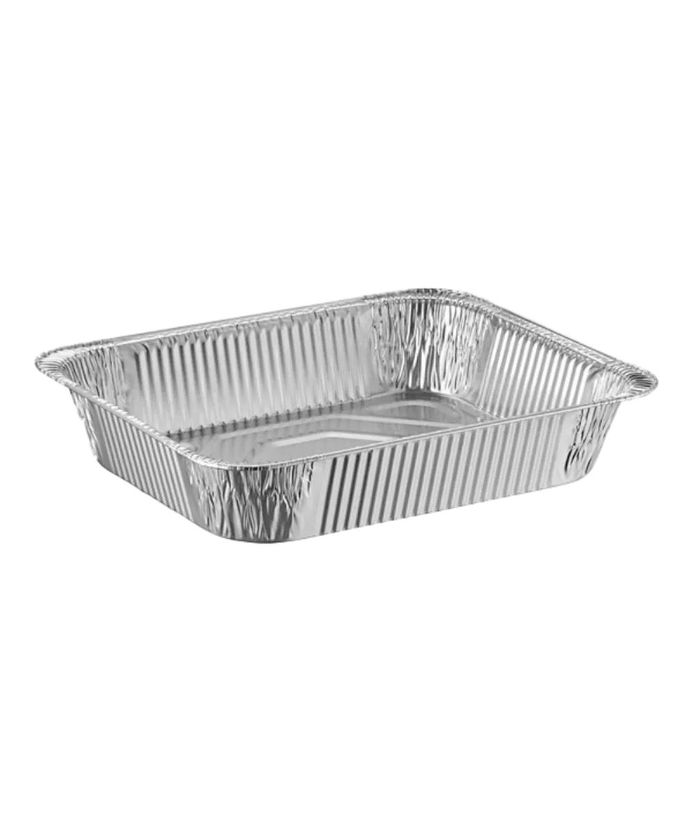 FOOD CATERING TRAY / STEAM TABLE PAN ALUMINUM HALF DEEP RECYCLABLE - 100/CASE
