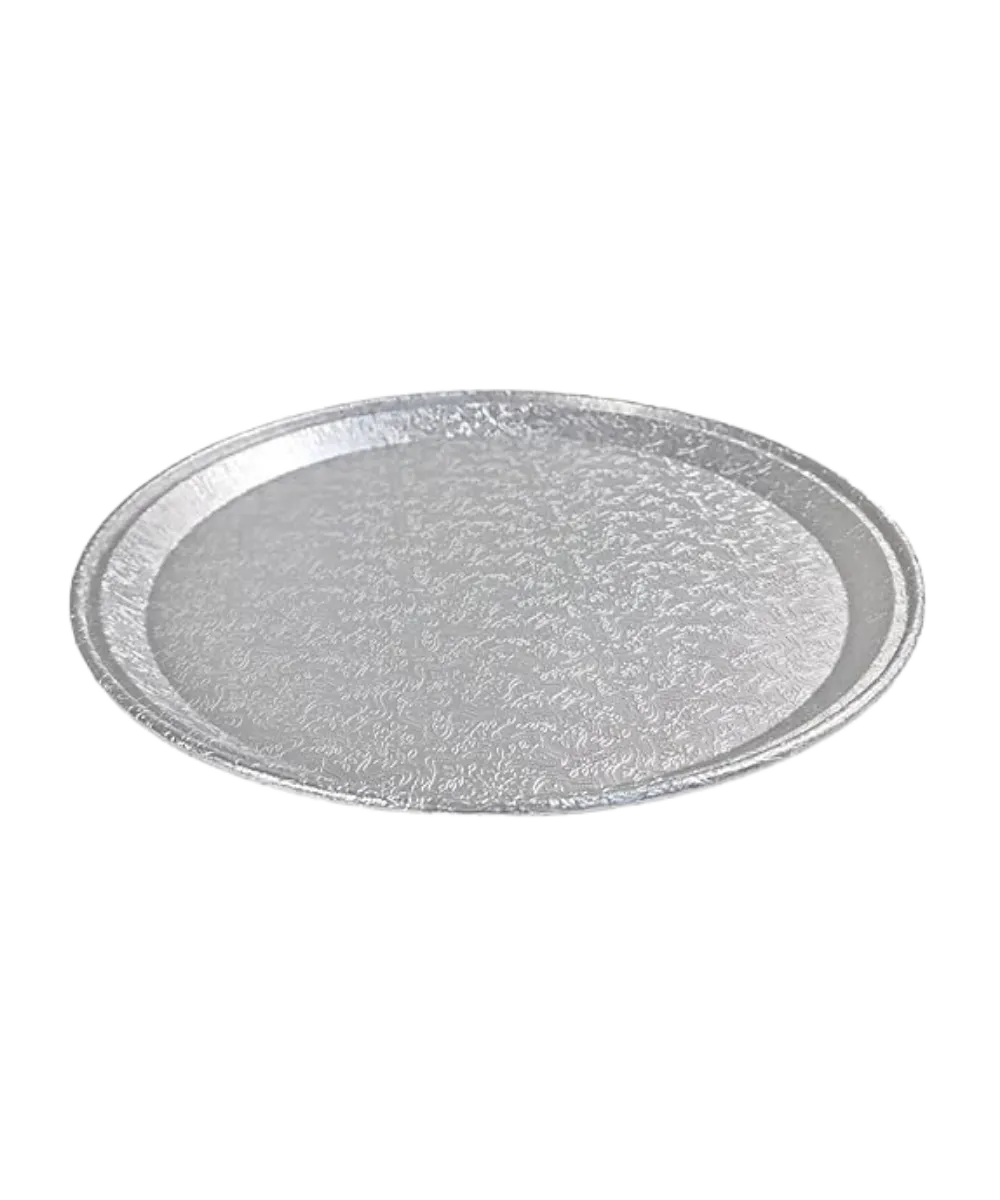 FOOD CATERING TRAY 18" ALUMINUM ROUND RECYCLABLE - 50/CASE