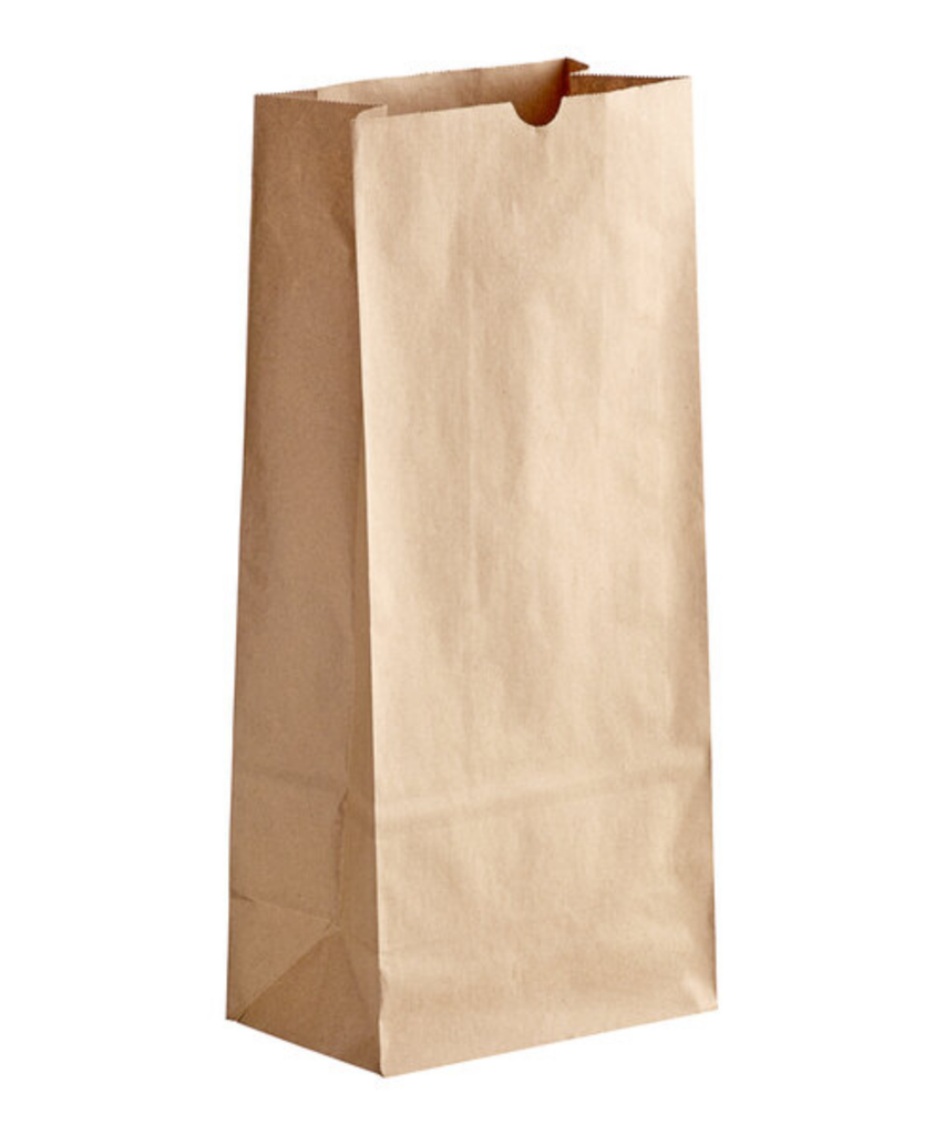 BAG PAPER #25 NATURAL HUSKY HEAVY RECYCLABLE - 400/CASE