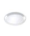 TRAY 128oz OVAL DEEP SERVING PLATTER CLEAR PLASTIC 16" x11" - 25/CASE