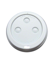 CUP LID 12oz WHITE PLASTIC ROUND DOME FOR HOT BEVERAGE - 1000/CASE