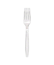 FORK HEAVY WEIGHT PLASTIC CLEAR / CUTLERY - 1000/CASE